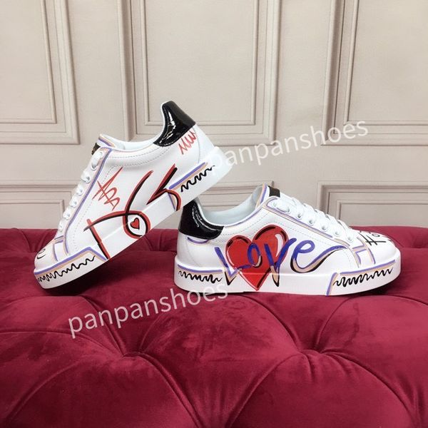 

2023new fashion casual shoes mens women designer leather lace-up sneaker fashion lady flat running trainers letters woman shoes platform men, Black