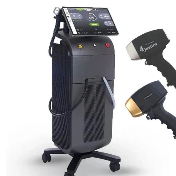 

laser epilator machine 808 professional laser diode hair removal equipment 808nm 755nm 1064nm triple wavelength for salon, Black