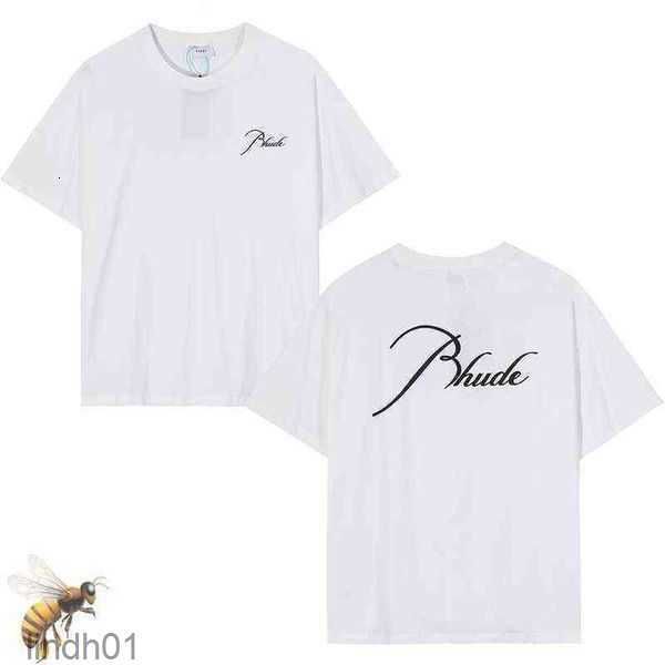 

rhude men's letter t-shirts t embroidery shirt tshirts set64cp xw0m, White;black
