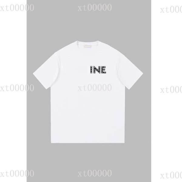 

23ss designer letter printed t shirts tee sweatshirt fashion high street jacket short sleeves summer casual t-shirt breathable men women cre, Black;brown