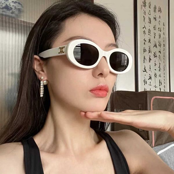 

frames 2022 arc de triomphe same style women's white uv resistant summer fashion sunshade sunglasses, White;black