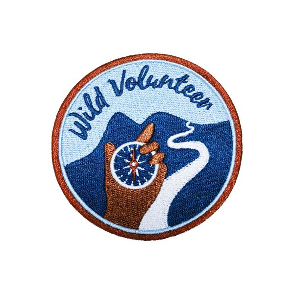 

sewing notions letters wild volunteer embroidery patches for clothing shirts bags iron on patch, Black