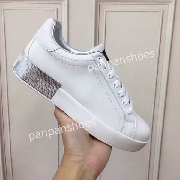 

fashion casual shoes women designer leather lace-up sneaker fashion lady flat running trainers letters womans shoes platform womens gym snea, Black