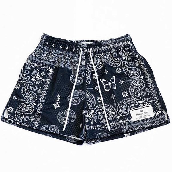 

men's shorts ryoko rain new summer men's shorts men and women's fashion beach seaside casual pants mesh sports quickdrying qu, White;black