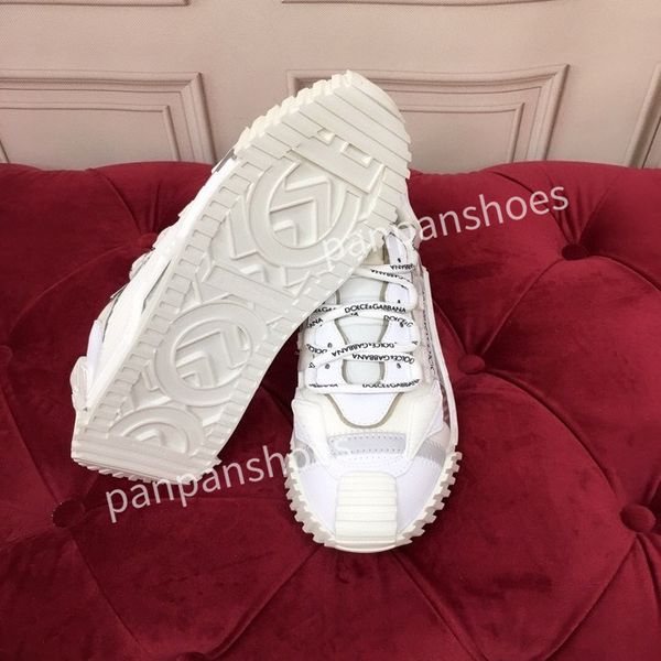 

new fashion casual shoes mens designer leather lace-up sneaker fashion lady flat running trainers letters womans shoes platform mens gym sne, Black