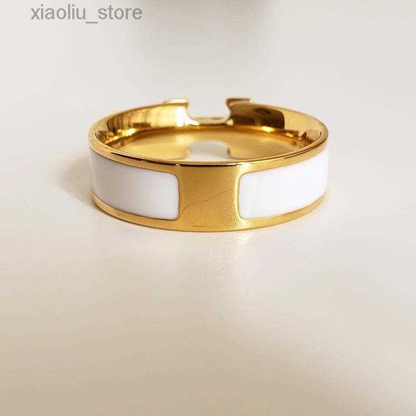 

band rings new designer design titanium ring classic jewelry multicolors men and women couple rings modern style band, Silver