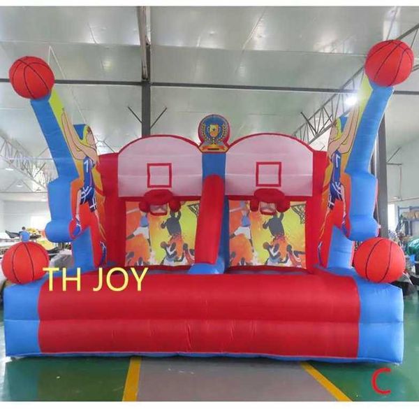 

4x3m (13x10ft outdoor carnival party inflatable basketball hoop game toss sport for adults and kids