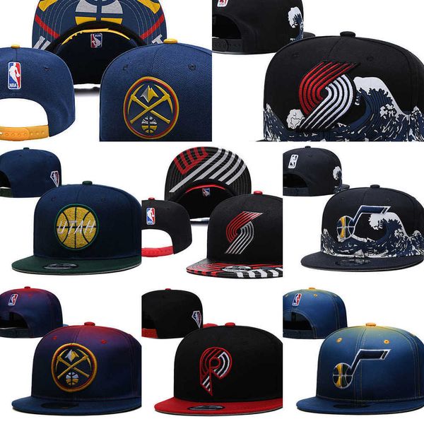 

2023 snapbacks denver''nuggets''hat utah''jazz''caps portland''trail blazers''ba, Black;white
