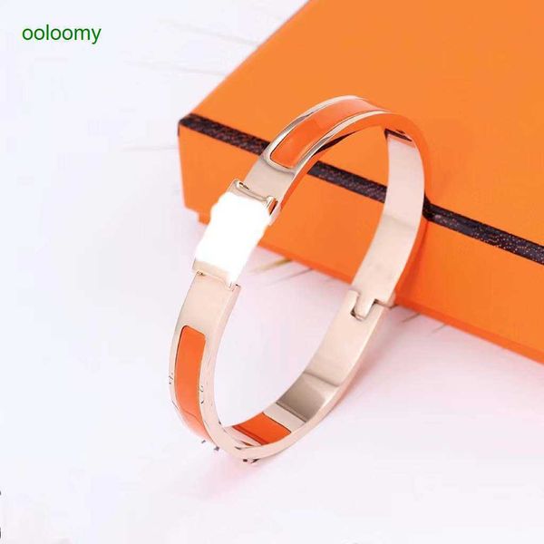 

hemrres designer bracelet bracelet h love ma jia 8mm titanium steel electroplated fashion trend new couple rose gold fk8x, Black