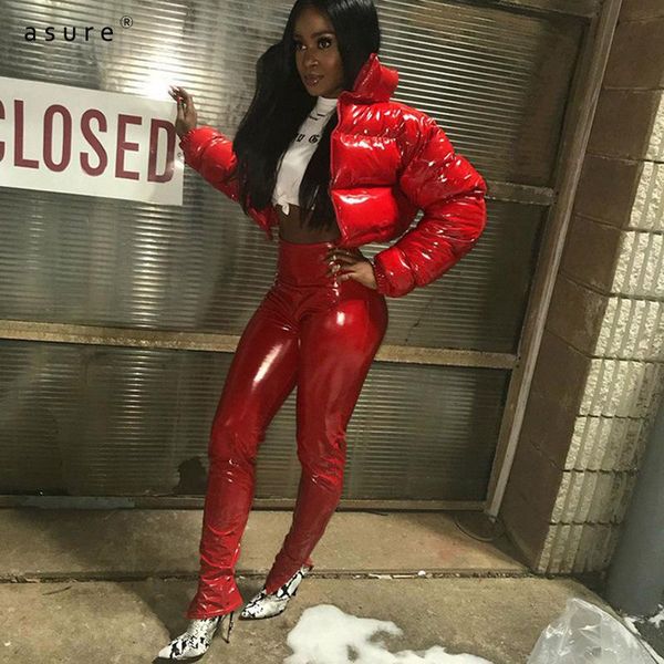 

leather woman parkas female puffer down jacket winter quilted bubble coat chaqueta mujer clothing femme windbreaker outerwear a20666t, Black