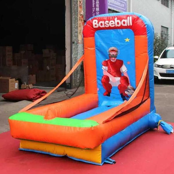 

2.5x1.3x2mh outdoor event advertising inflatable baseball machine inflation sport games blow up for kids playing amusement park decoration w