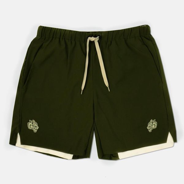 

men's shorts summer running shorts men 2 in 1 sports jogging fitness shorts training quick dry mens gym men shorts sport gym short pant, White;black