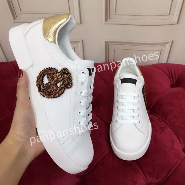 

new fashion casual shoes womens designer leather lace-up sneaker fashion lady flat running trainers letters woman shoes platform mens gym sn, Black