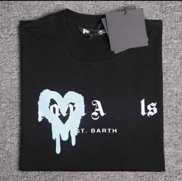 

2023 summer mens palm t shirt graffiti tshirts palms palmangel city designer limited inkjet letter printing men's women's angels a, White;black