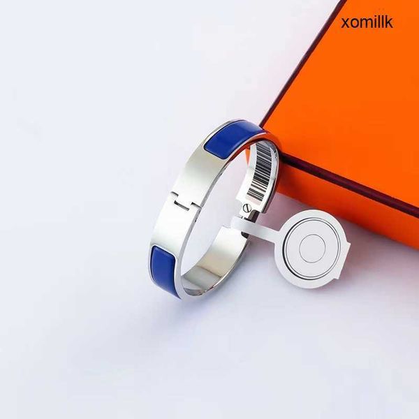

high-end men's and women's bangle bracelets fashion designer classic enamel h luxury ladies party jewelry accessories cll xv4r, Black