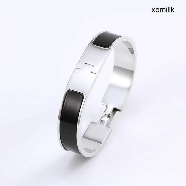 

women men clic h bracelet designer jewelry homme friendship charm stainless steel halloween chirstmas alentine's day gift lovers design, Black