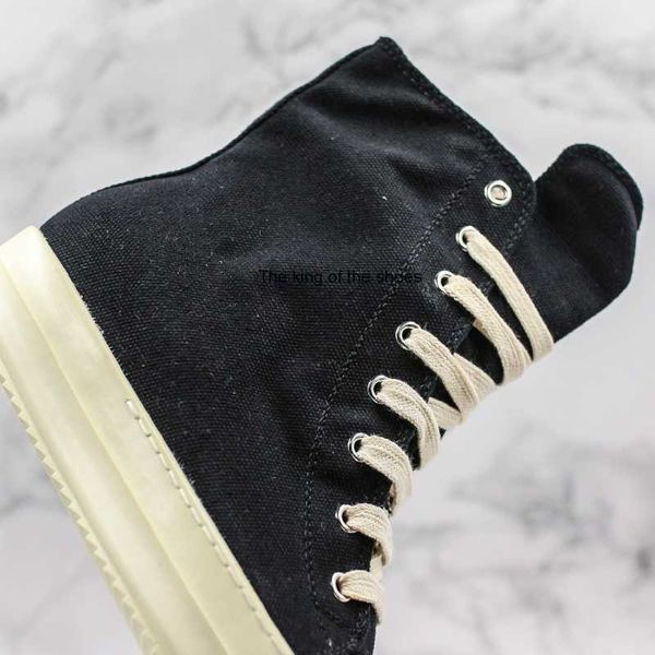 

2023 luxury rick designer ro boots shoes owens martin man canvas fashion women high shoes black lace up sneakers 35-44 ur11