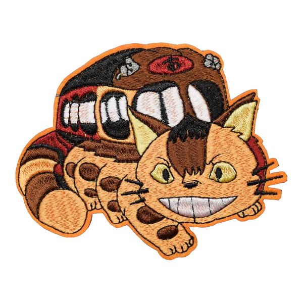 

totoro embroidered patch sewing notions iron on for clothing shirts bags, Black