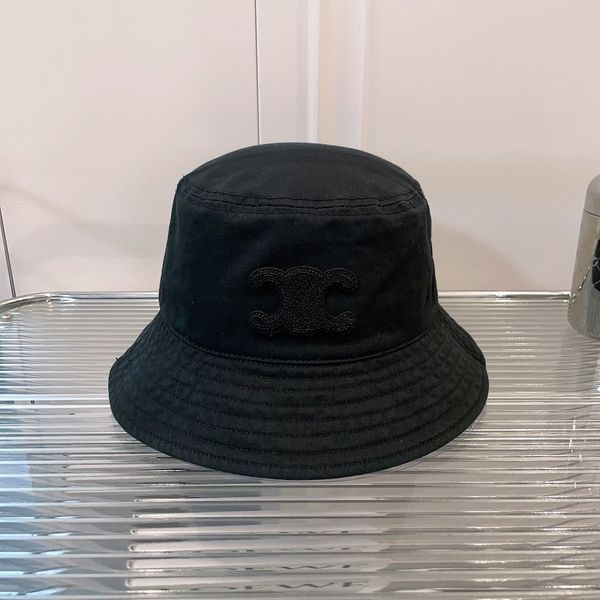 

wide brim hats bucket hats designer bucket hat classic embroidery hat summer sun hat luxury breathable sunscreen trend, Blue;gray