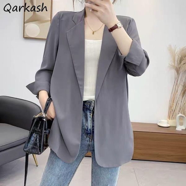 

pants loose blazers women allmatch white chic fashion casual office lady harajuku solid korean style new suits ropa de mujer simple