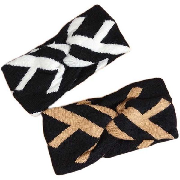 

headbands soft winter women knitted headbands hair bands new design letter hair bands for girls casual acrylic ladies hair accessories j2305, Silver
