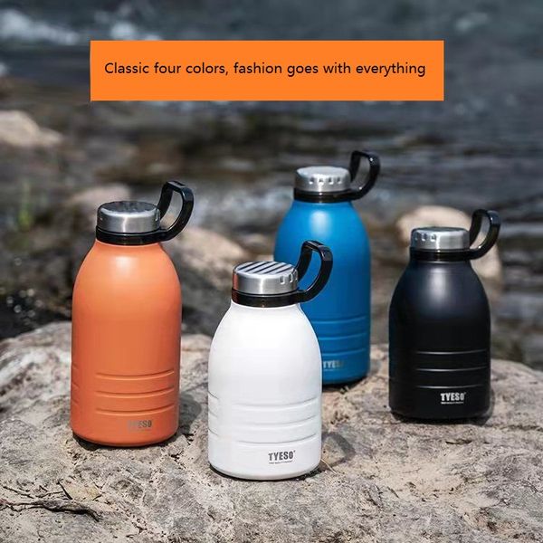 

drinkware water bottles new style stainless steel insulation cup 1500ml 1900ml large capacity outdoor sports kettle men's and women&#03