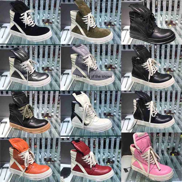 

rick men's casual board shoes ro owens black and white women's high women's ankle boots