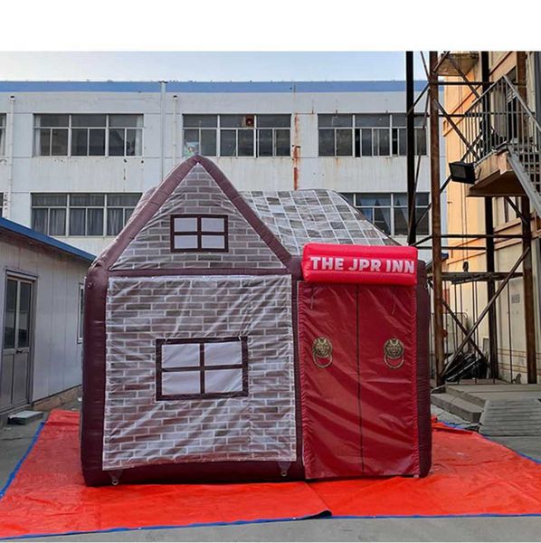 

4x3m small size oxford inflatable irish pub portable mobile pubs bar tent for night club party decoration