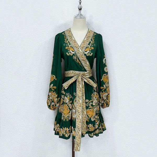 

runway dresses australian designer has designed a new emerald wrapped lantern sleeve short dress for the summer of 2023, Black