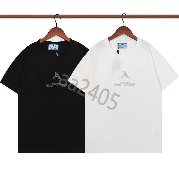 

men's t-shirts designer shirt women shirts casual tees print fashion cotton prades loose summer black white womens short sleeve pullov, White;black