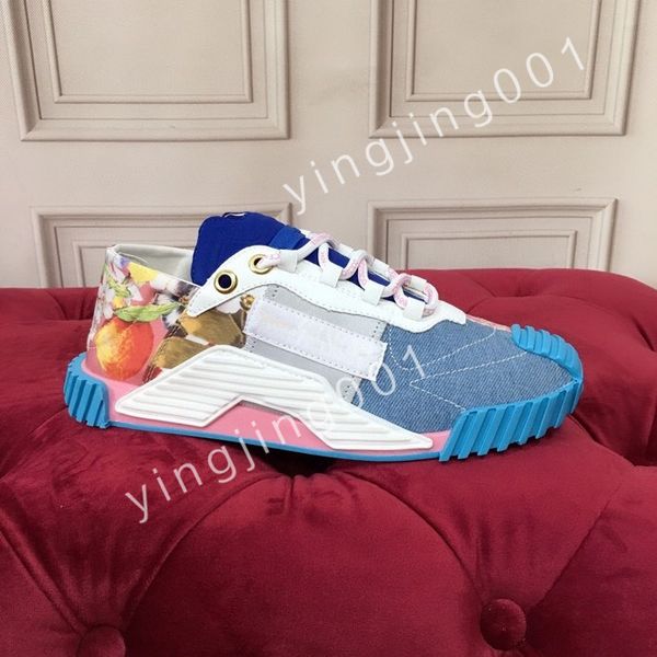 

2023 luxury designer men causal shoes fashion woman leather lace up platform sole sneakers white mens womens, Black