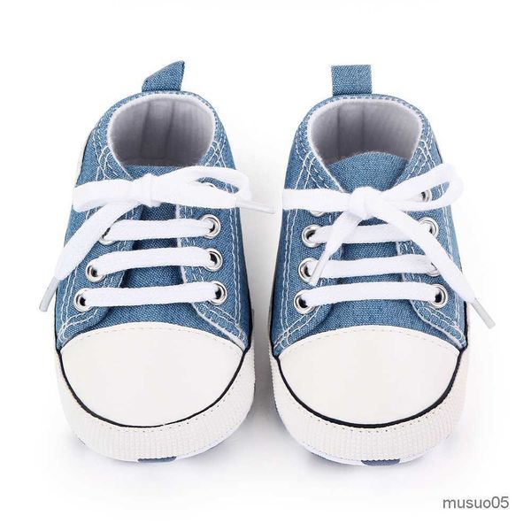 

athletic outdoor canvas classic sneakers newborn print star sports boys girls first walkers infant toddler anti-slip baby shoes, Black