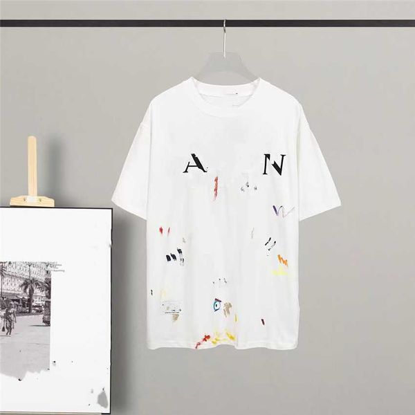 

men's t-shirt 2023 fashion design t-shirts womencotton wrinkle proof printed letter casual couple clothing 02-01, White;black
