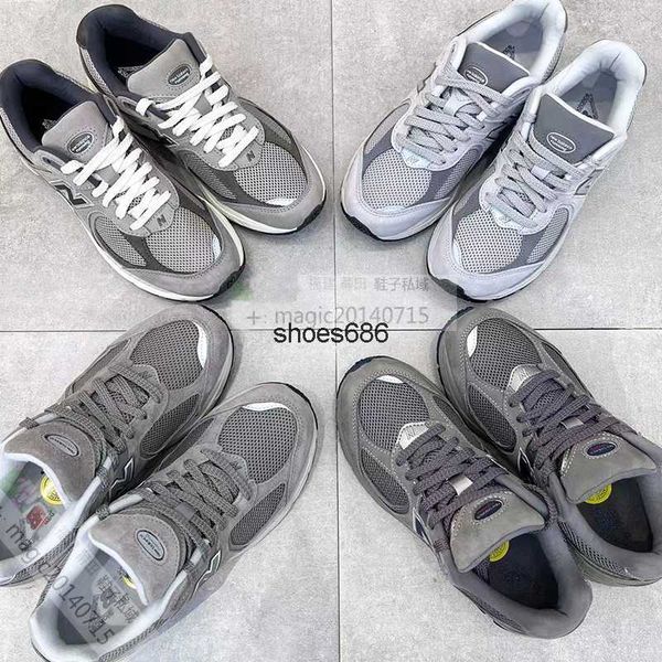 

high edition nb2002r grey men's and women's shoes casual sports shoes pure original running couple shoes, Black