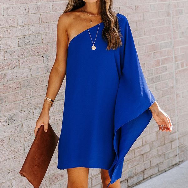 

women's fashion shirt skirt off shoulder t-shirt, White