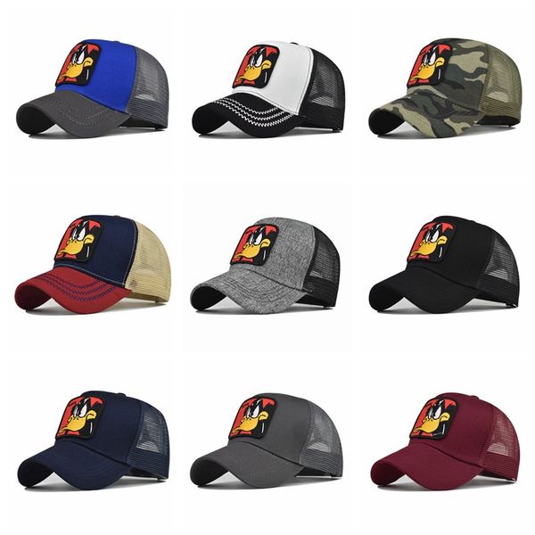 

ball caps animal shape embroidered baseball cap fashion brand hat breathable men women summer mesh capsball, Blue;gray