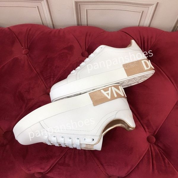 

new fashion casual shoes mens designer leather lace-up sneaker fashion lady flat running trainers letters womans shoes platform women gym sn, Black