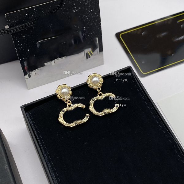 

classic c earing designer for lady women fashion ccity stud earring party jewelry woman wedding engagement gold earrings high-quality gift 6, Golden;silver