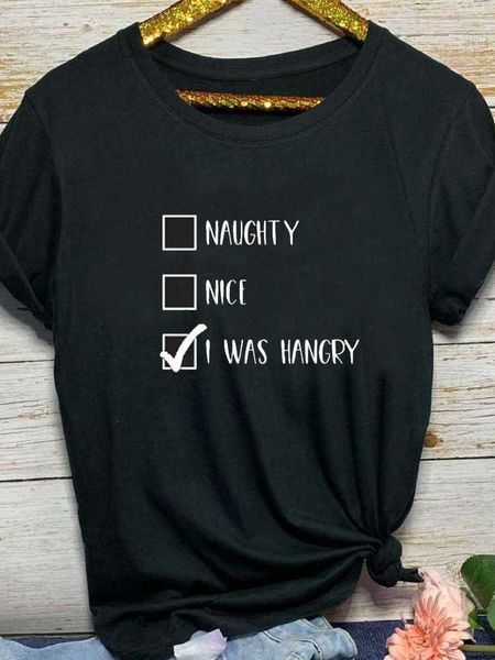 

i was hangry letter print t shirt men short sleeve o neck loose men tshirt ladies summer fashion tee shirt clothes, White;black