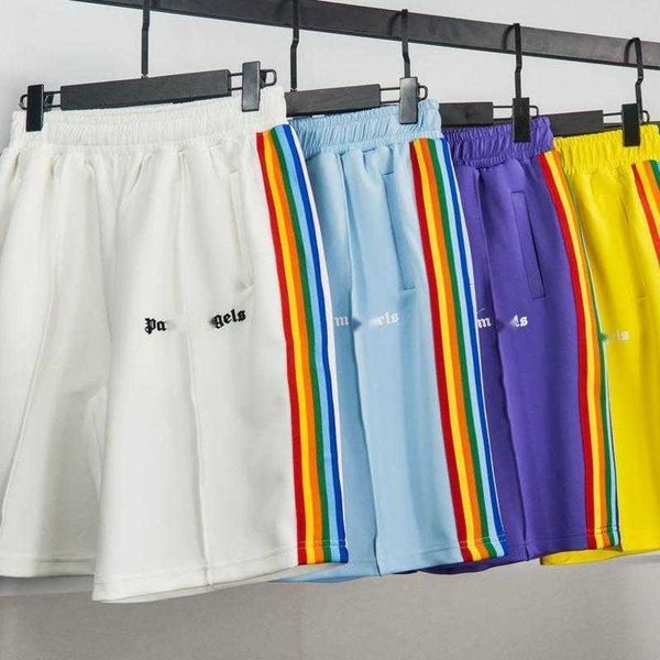 

pa fashion lm shorts men women loose sweatpants designer pants side stripe slacks elastic drawstring shorts 255, White;black