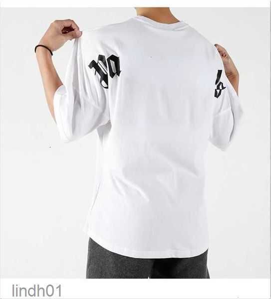 

men's tshirts t shirt palms 23ss palmangel city designer limited inkjet graffiti letter printing men's women's sailboat short, White;black