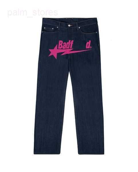 

oversize designer y2k jeans badfriend mens hip hop letter printed black pants men women fashion casual rock wide foot baggy trouser streetwe