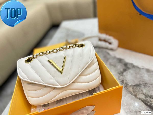 

shoulder bags new wave pm gold chain women vintage pochette tote purse designer luxurys messenger crossbody handbag purses m20687 ladies eve