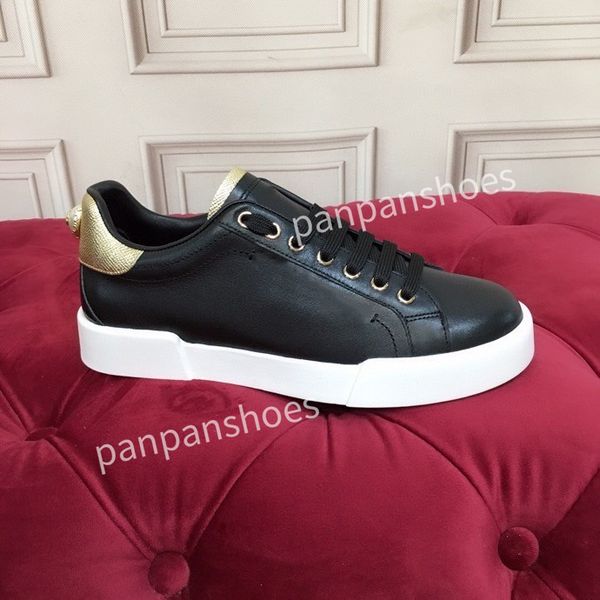 

new brand casual shoes womens designer travel leather lace-up sneaker fashion lady flat running trainers letters woman shoes platform mens g, Black