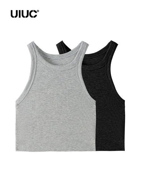 

tanks uiuc solid ribbed tank 3314gs22, Black;white