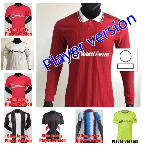 

manchester soccer jerseys 22 23 sancho rashford shaw greenwood bruno martial lingard b. fernandes short sleeve van de beek football shirt ki, Black;yellow