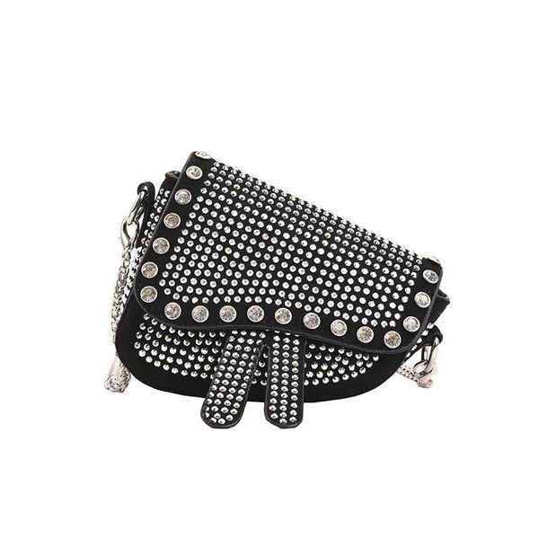 

handbags cute summer kids accessories bag girl autumn chain fashion simple lipstick armpit messenger e9435, Black