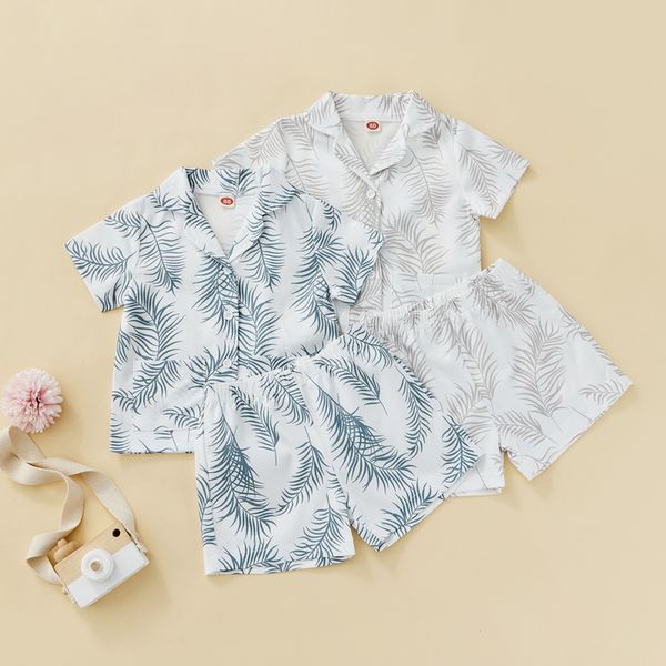 

pajamas ma baby 18m-5y toddler kid boys pajama sets summer short sleeve shirt shorts sleepwear outfits costumes d01 230503, Blue;red