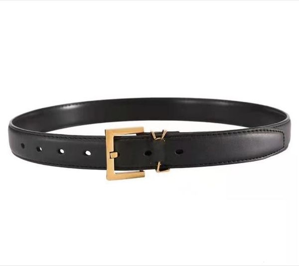 

belt for women genuine leather 3.0cm width men designer belts y buckle cnosme womens waistband cintura ceintures with box, Black;brown