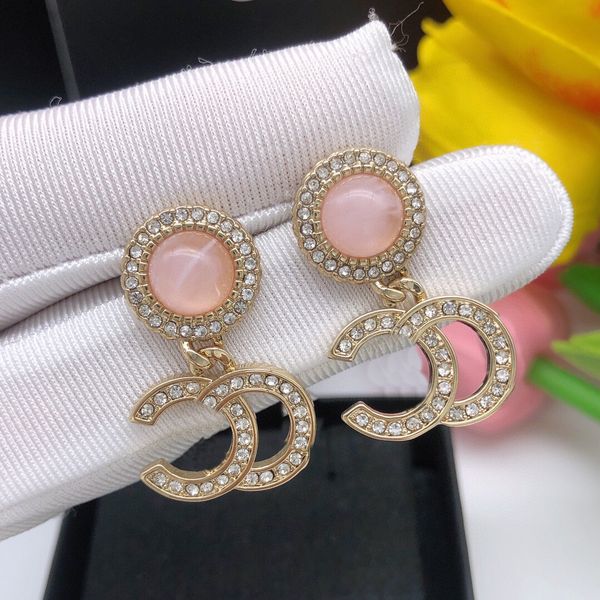 

classic c earing designer jewelry for lady women ccity stud holiday party earring woman wedding engagement fashion gold earrings high-qualit, Golden;silver